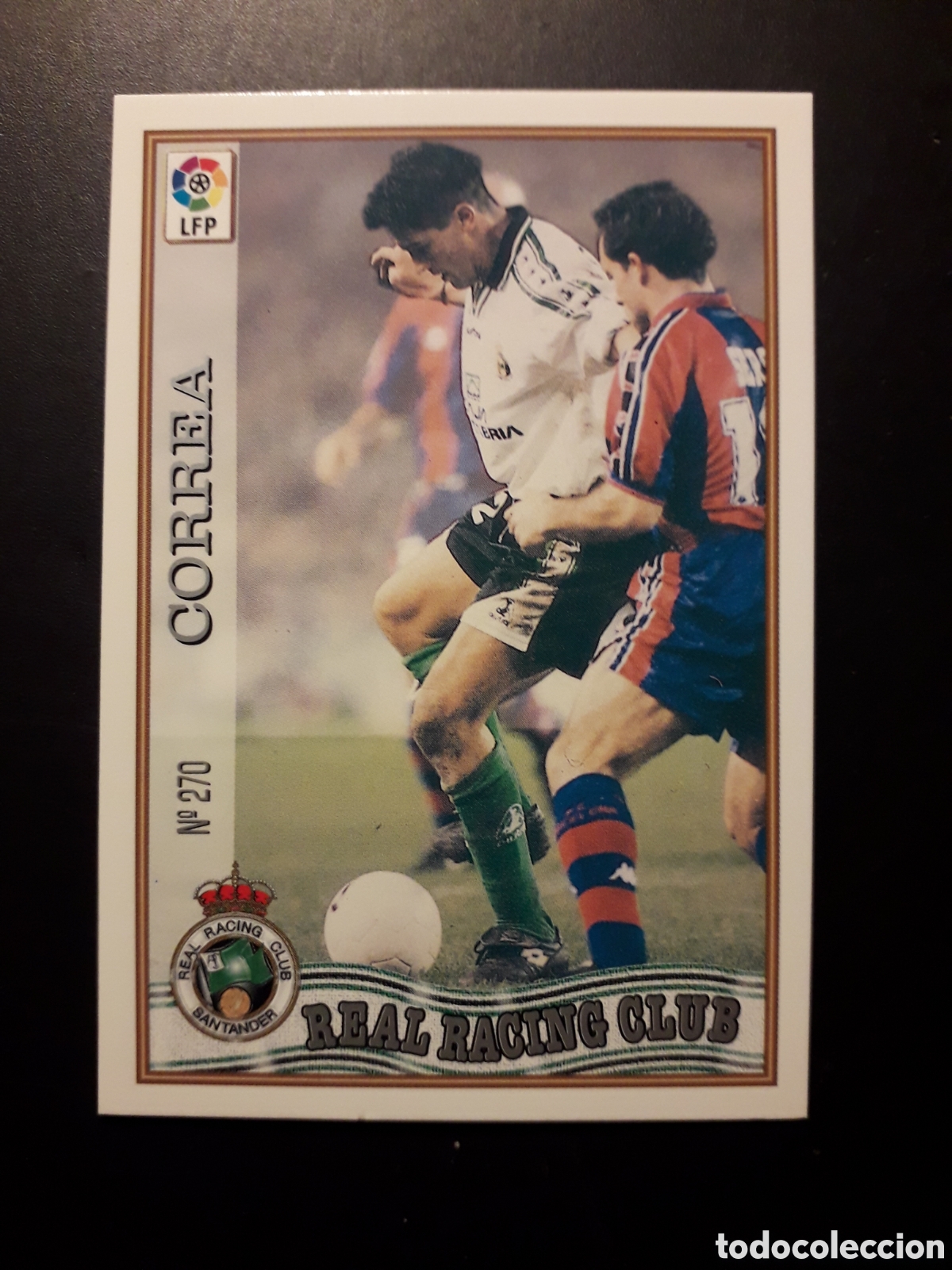 Cromos de f&uacute;tbol: CORREA RACING SANTANDER N&deg; 270 LAS FICHAS DE LA LIGA 1997 1998 97 98 MUNDICROMO MC PEDIDO M&Iacute;NIMO 3&euro;.