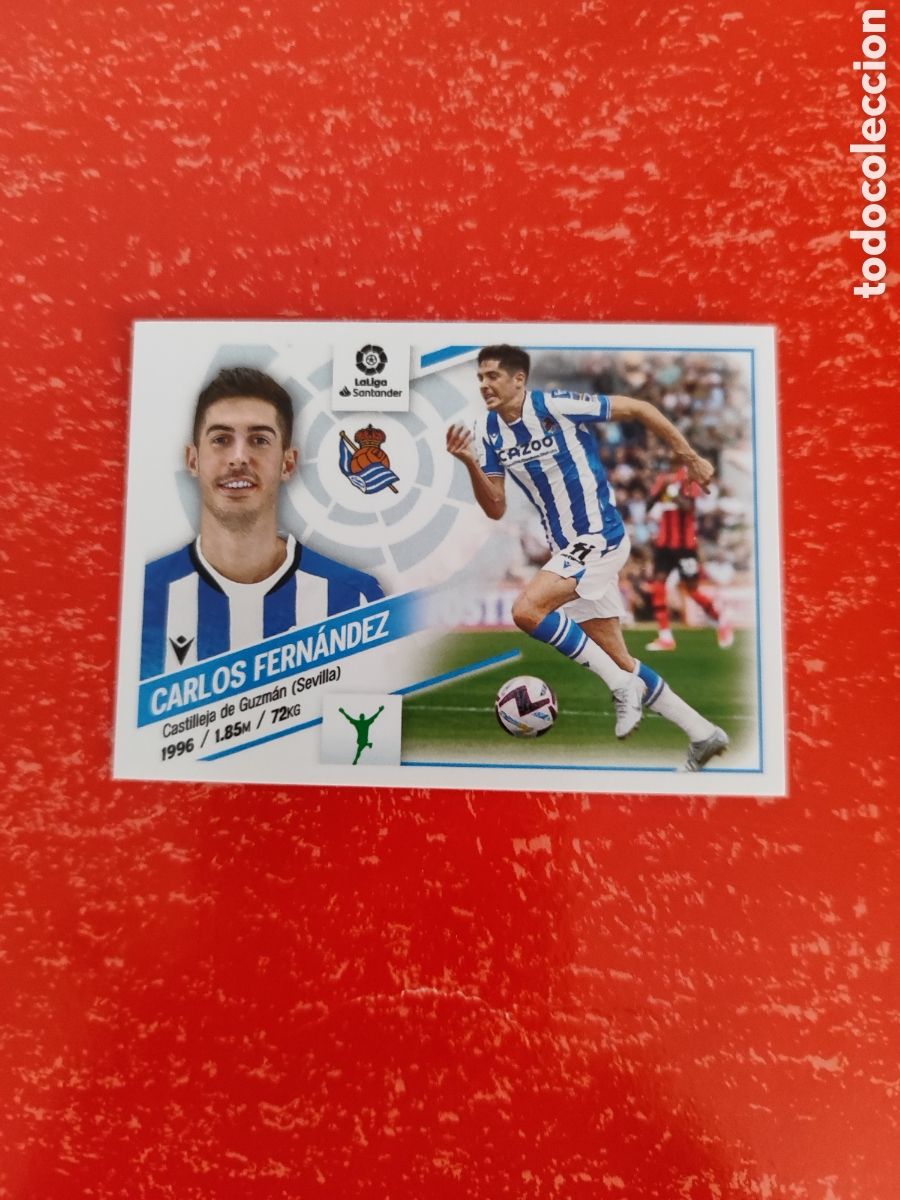 Fu&szlig;ball-Sticker: CROMO CARLOS FERN&Aacute;NDEZ REAL SOCIEDAD N&Uacute;MERO 20. LIGA ESTE 22/23. SEGUNDA EDICI&Oacute;N.