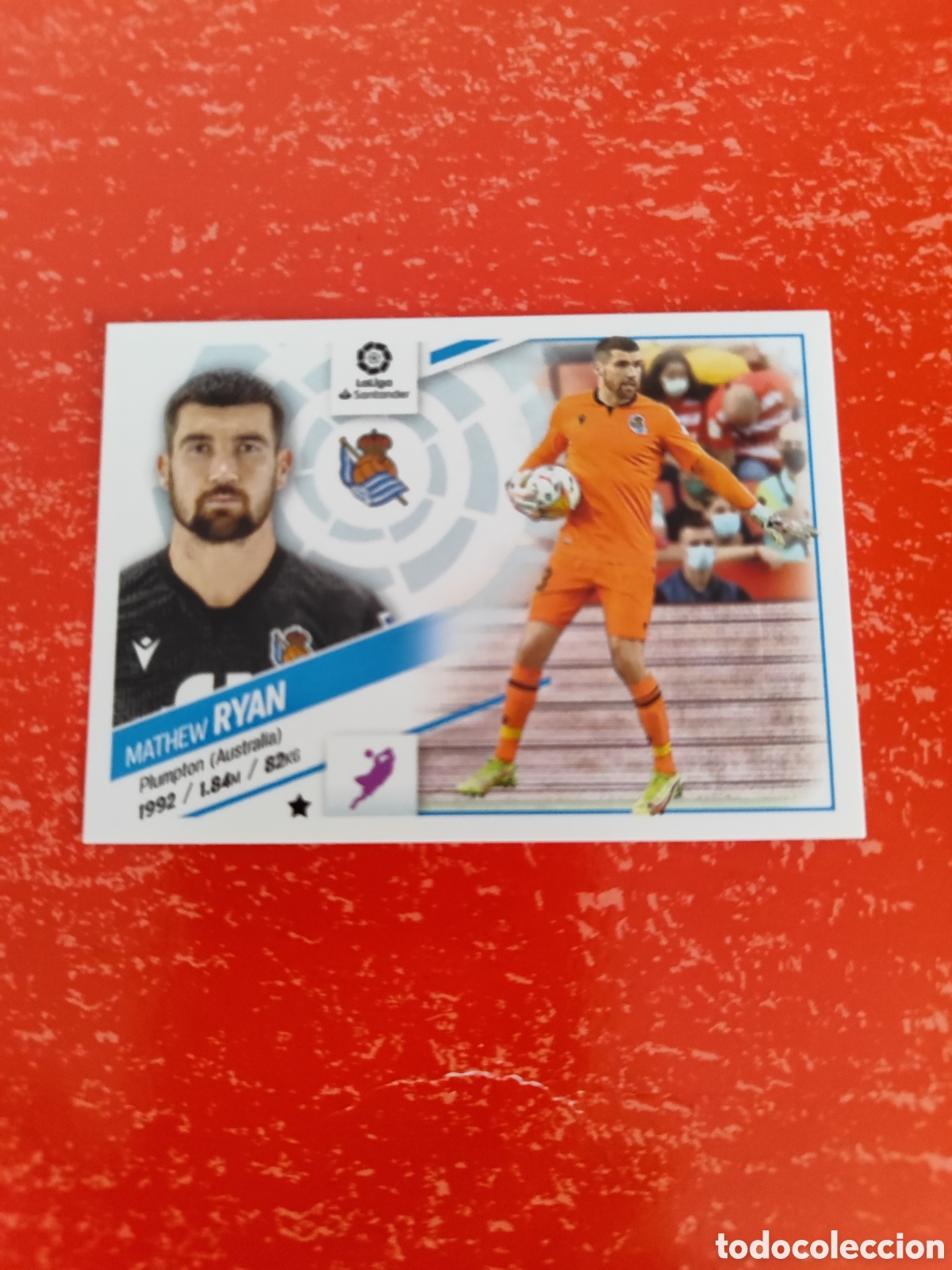 Cromos de Futebol: CROMO RYAN REAL SOCIEDAD N&Uacute;MERO 4. LIGA ESTE 22/23.