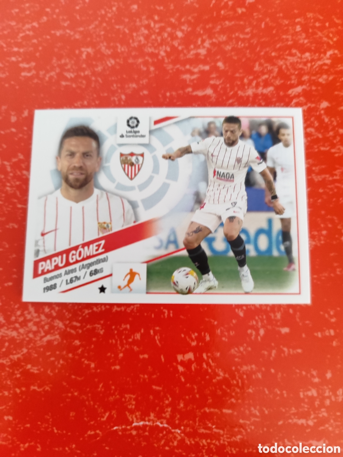 Cartes &agrave; collectionner de Football: CROMO PAPU G&Oacute;MEZ SEVILLA N&Uacute;MERO 15. LIGA ESTE 22/23.