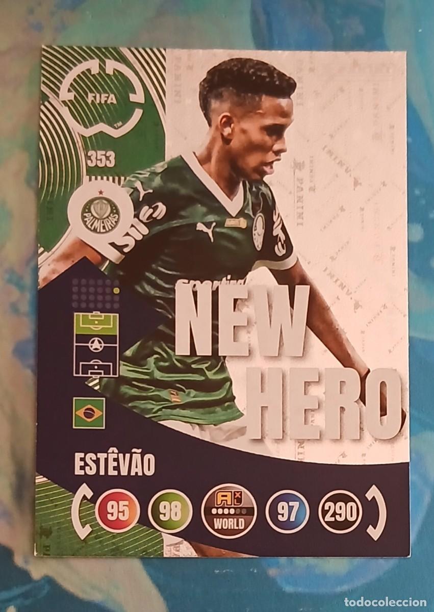 Cromos de f&uacute;tbol: CROMO n&ordm; 353 ESTEVAO PALMEIRAS NEW HERO ADRENALYN XL FIFA WORLD CUP 2025 DE PANINI.