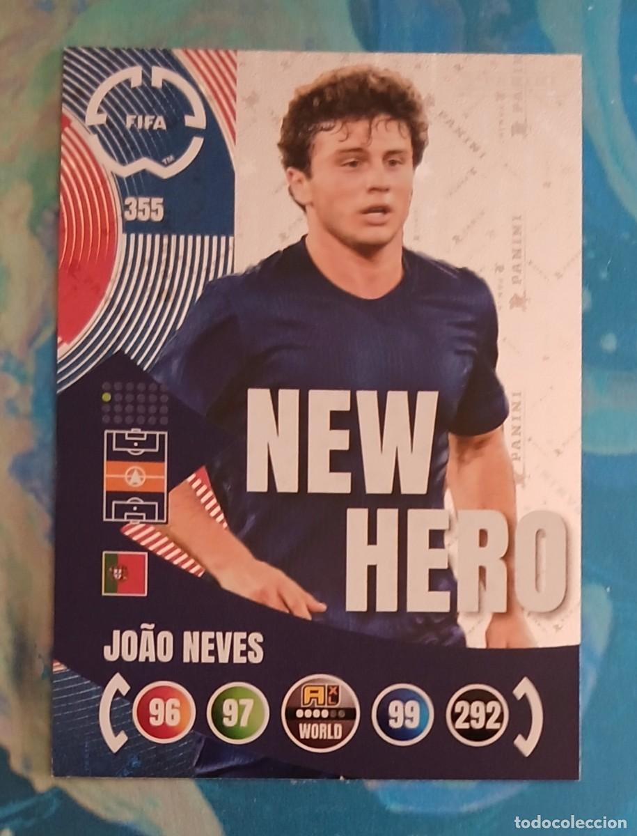 Cromos de f&uacute;tbol: CROMO n&ordm; 355 JOAO NEVES PSG NEW HERO ADRENALYN XL FIFA WORLD CUP 2025 DE PANINI.