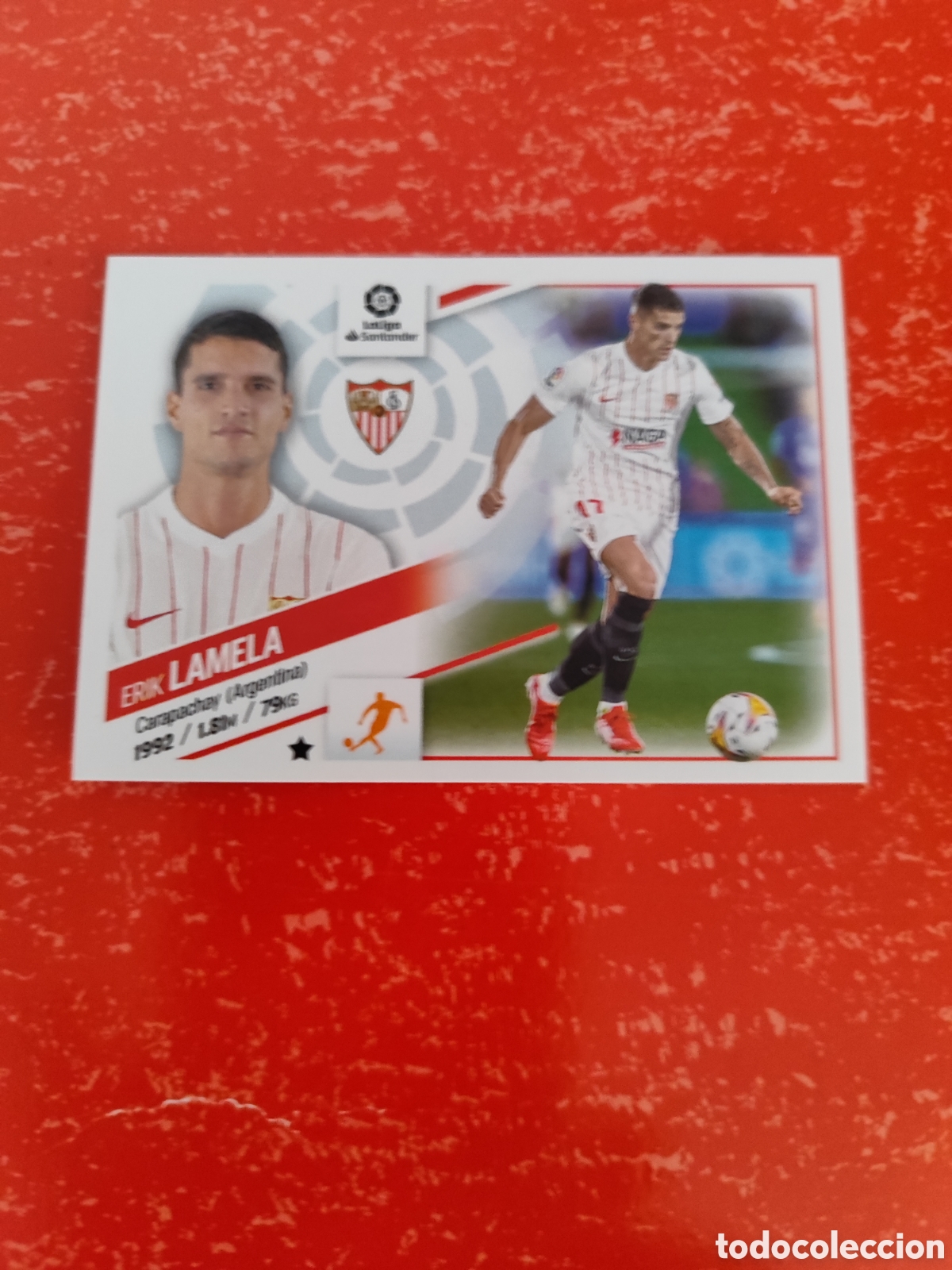 Cartes &agrave; collectionner de Football: CROMO LAMELA SEVILLA N&Uacute;MERO 12. LIGA ESTE 22/23.