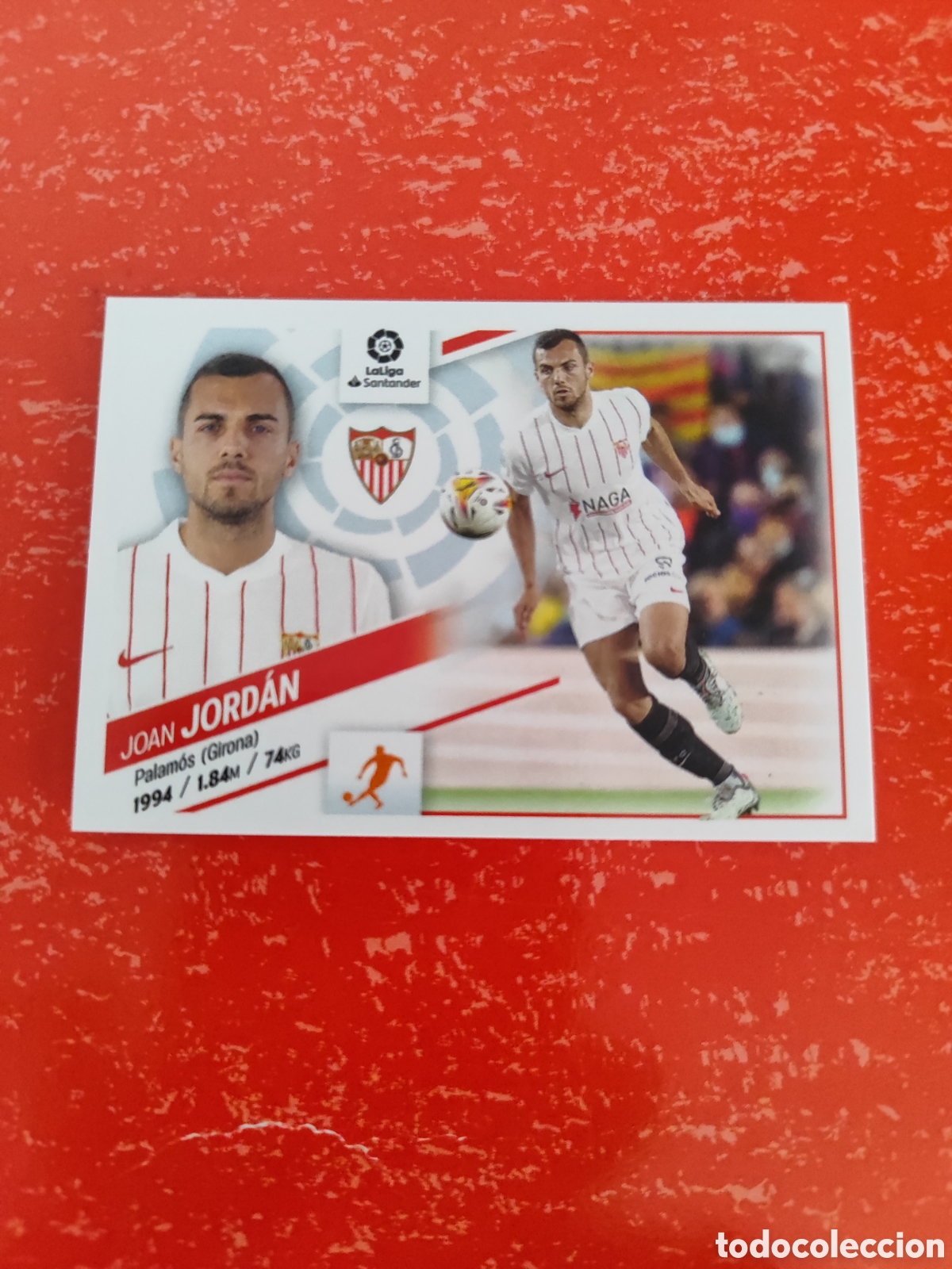 Cartes &agrave; collectionner de Football: CROMO JORD&Aacute;N SEVILLA N&Uacute;MERO 11. LIGA ESTE 22/23.