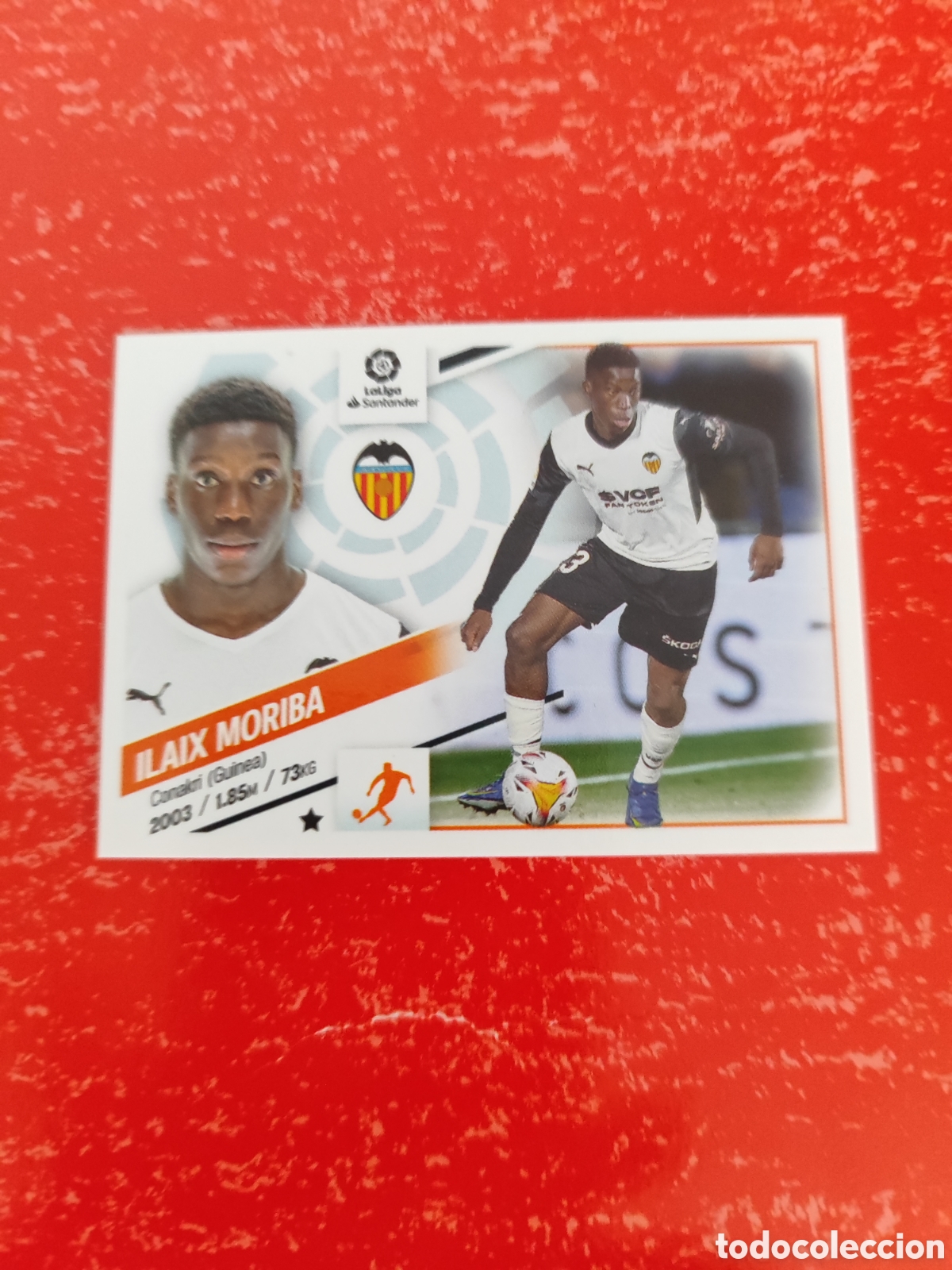 Cromos de Futebol: CROMO ILAIX MORIBA VALENCIA N&Uacute;MERO 14 BIS COLOCA. LIGA ESTE 22/23. CUARTA EDICI&Oacute;N.