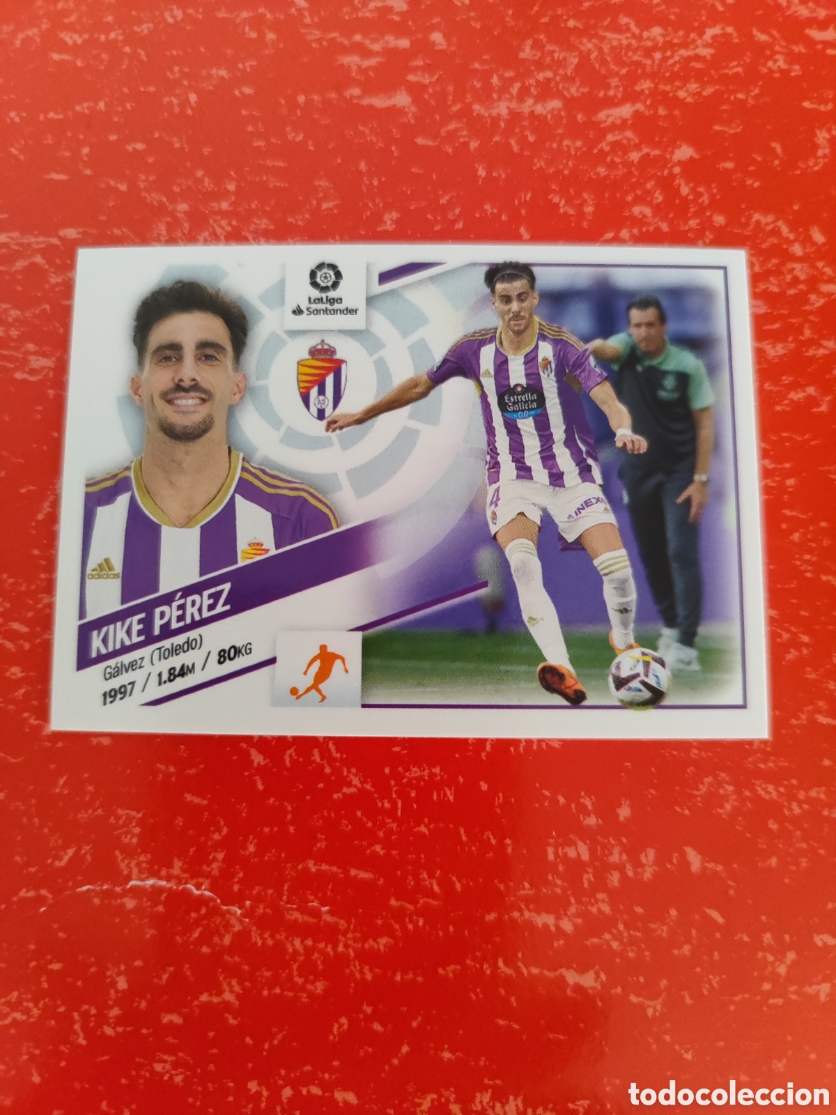 Cromos de F&uacute;tbol: CROMO KIKE P&Eacute;REZ VALLADOLID N&Uacute;MERO 13 BIS COLOCA. LIGA ESTE 22/23. CUARTA EDICI&Oacute;N.