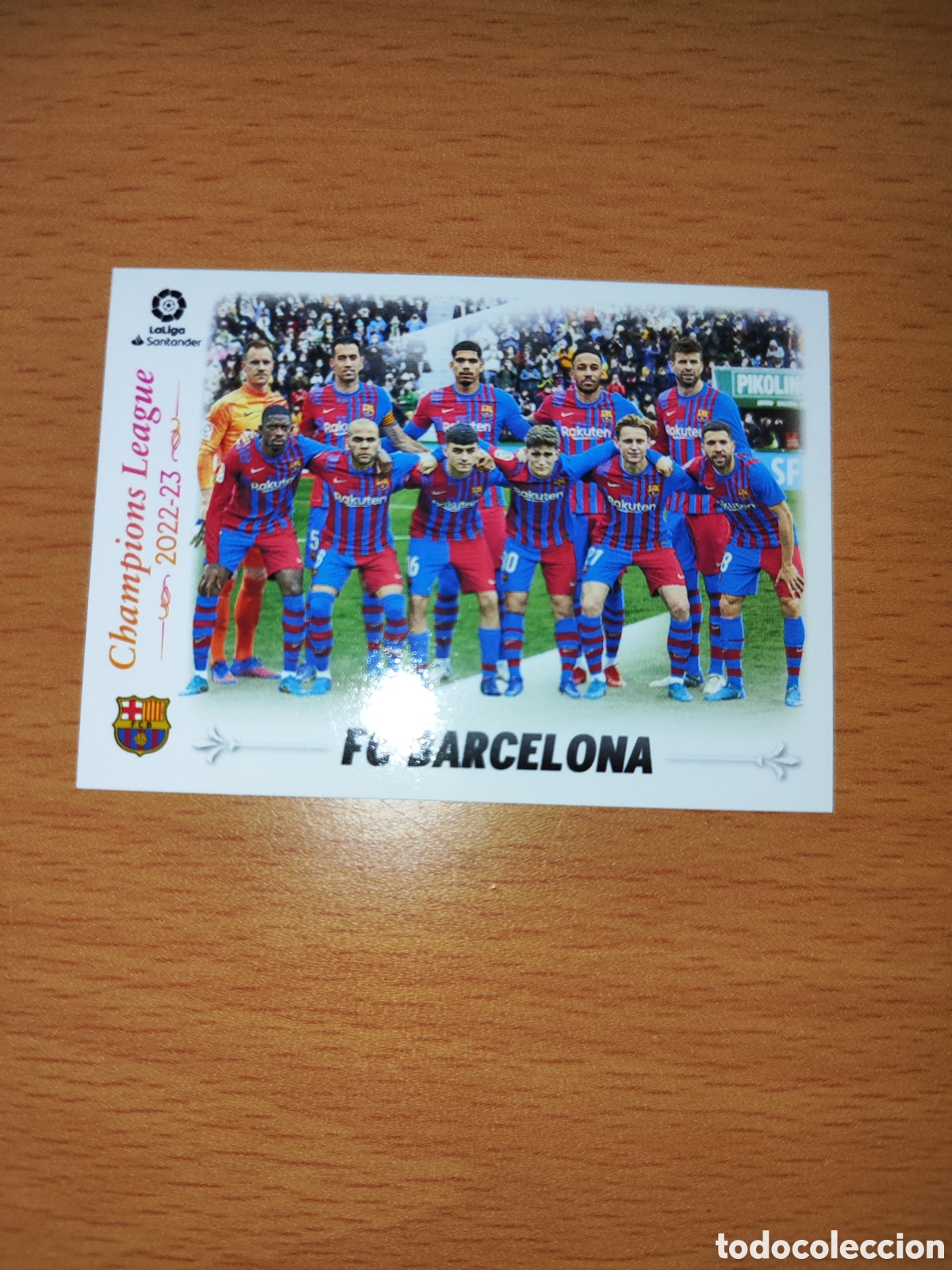 Fu&szlig;ball-Sticker: CROMO PLANTILLA FC BARCELONA. CUADRO DE HONOR N&Uacute;MERO 2. LIGA ESTE 22/23.