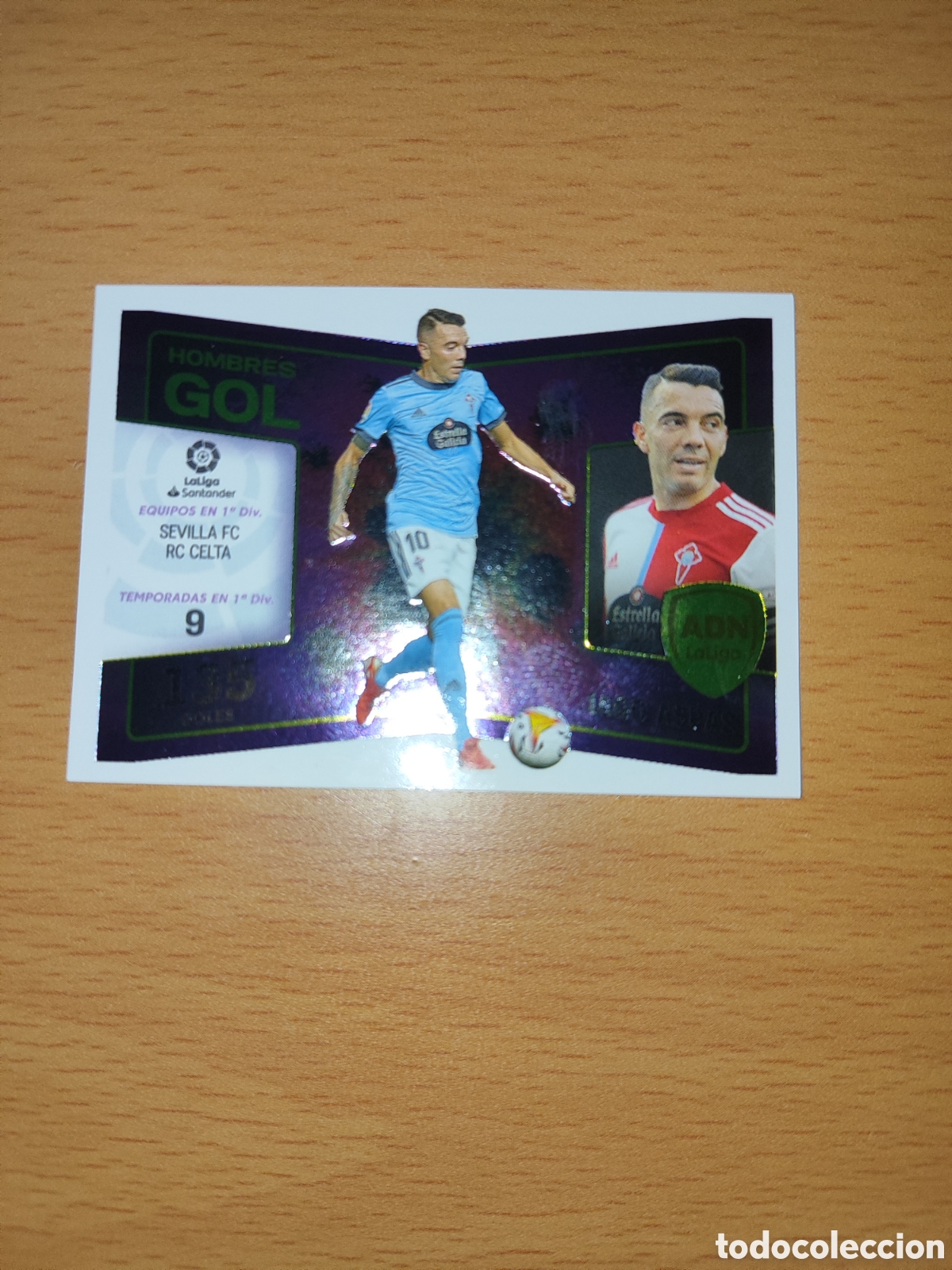 Cromos de F&uacute;tbol: CROMO IAGO ASPAS CELTA DE VIGO HOMBRES GOL N&Uacute;MERO 14. LIGA ESTE 22/23.