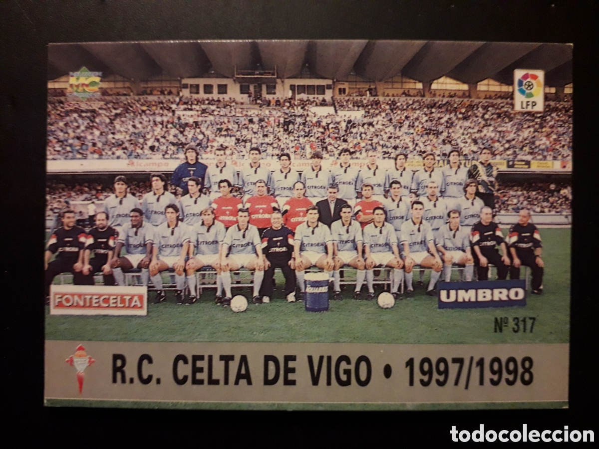 Cromos de F&uacute;tbol: EQUIPO CELTA DE VIGO N&deg; 317 LAS FICHAS DE LA LIGA 1997 1998 97 98 MUNDICROMO MC PEDIDO M&Iacute;NIMO 3&euro;