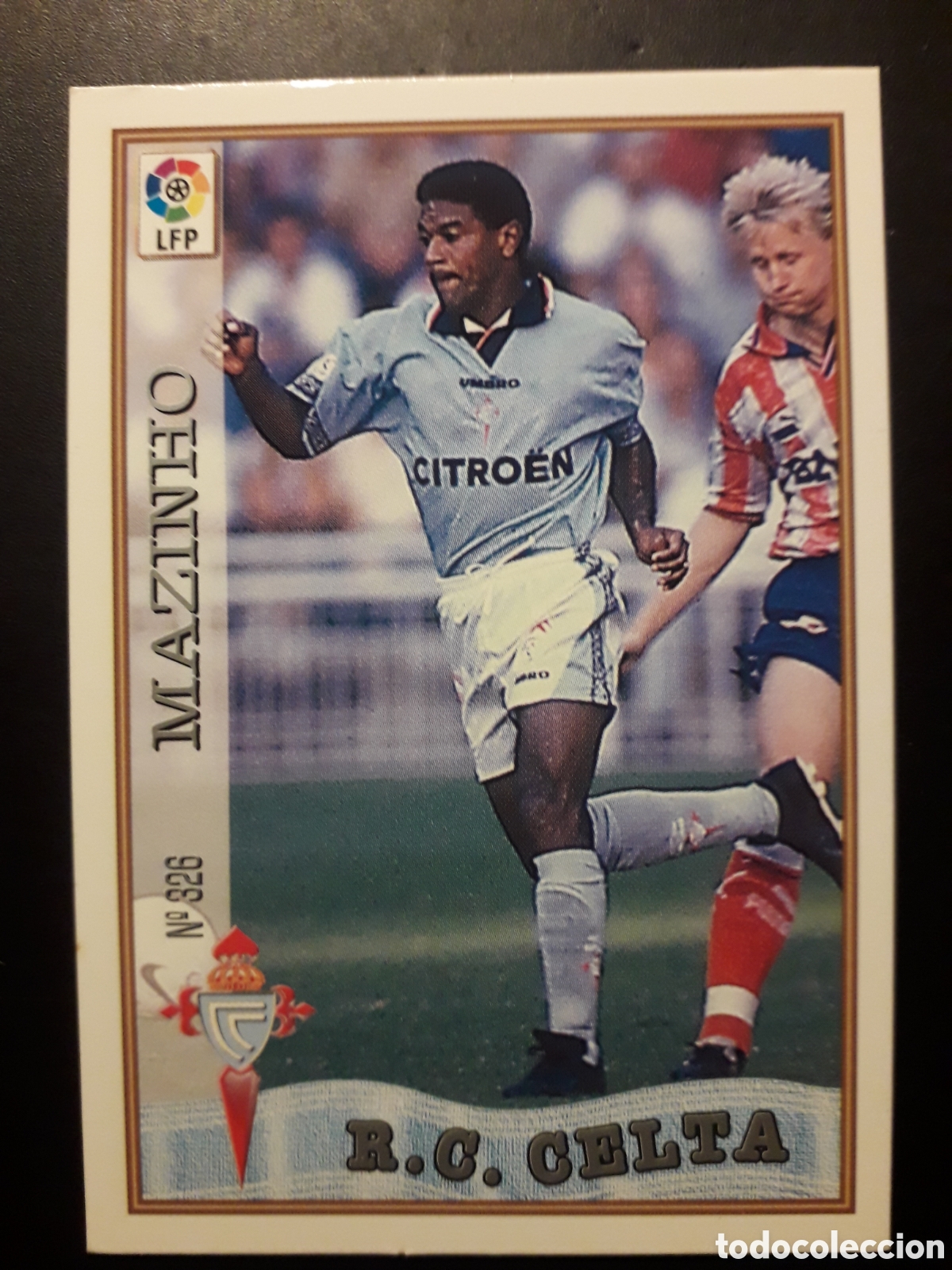 Cromos de F&uacute;tbol: MAZINHO CELTA DE VIGO N&deg; 326 LAS FICHAS DE LA LIGA 1997 1998 97 98 MUNDICROMO MC PEDIDO M&Iacute;NIMO 3&euro;