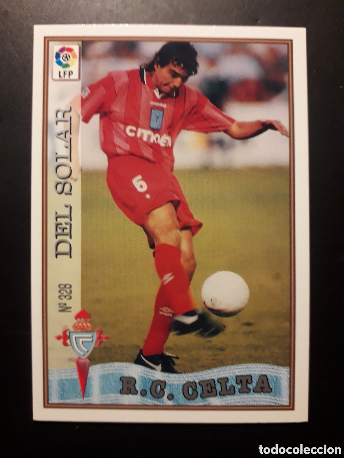 Cromos de F&uacute;tbol: DEL SOLAR CELTA DE VIGO N&deg; 328 LAS FICHAS DE LA LIGA 1997 1998 97 98 MUNDICROMO MC PEDIDO M&Iacute;NIMO 3&euro;.