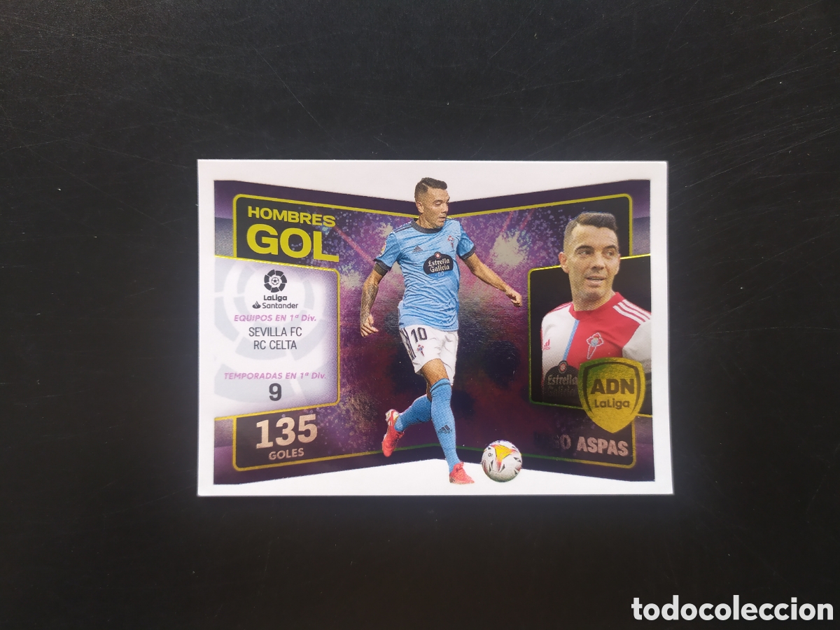 Cartes &agrave; collectionner de Football: Liga este 2022 2023 22 23 panini hombres gol adn Iago Aspas n&deg; 14 Celta Vigo