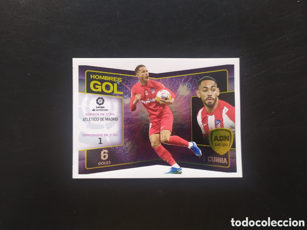 Cartes &agrave; collectionner de Football: Liga este 2022 2023 22 23 panini hombres gol adn Matheus Cunha n&deg; 17 Atl&eacute;tico Madrid