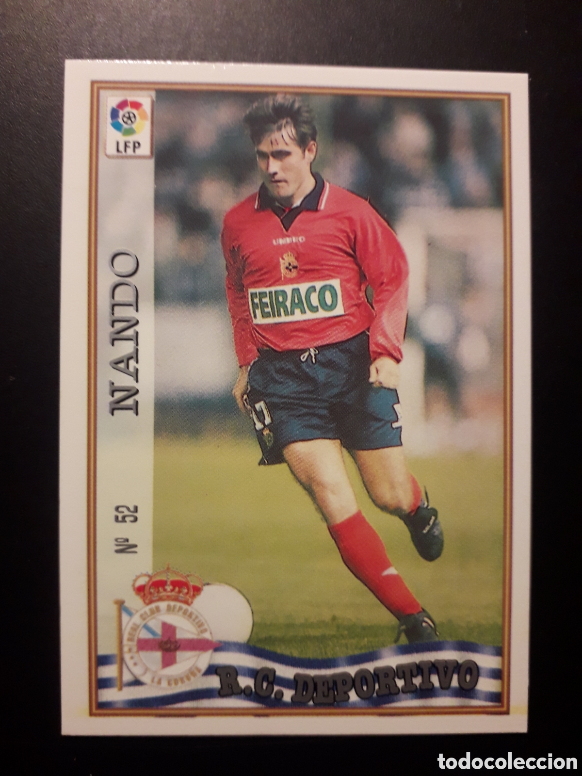 Cromos de F&uacute;tbol: NANDO DEPORTIVO CORU&Ntilde;A N&deg; 52 LAS FICHAS DE LA LIGA 1997 1998 97 98 MUNDICROMO MC PEDIDO M&Iacute;NIMO 3&euro;