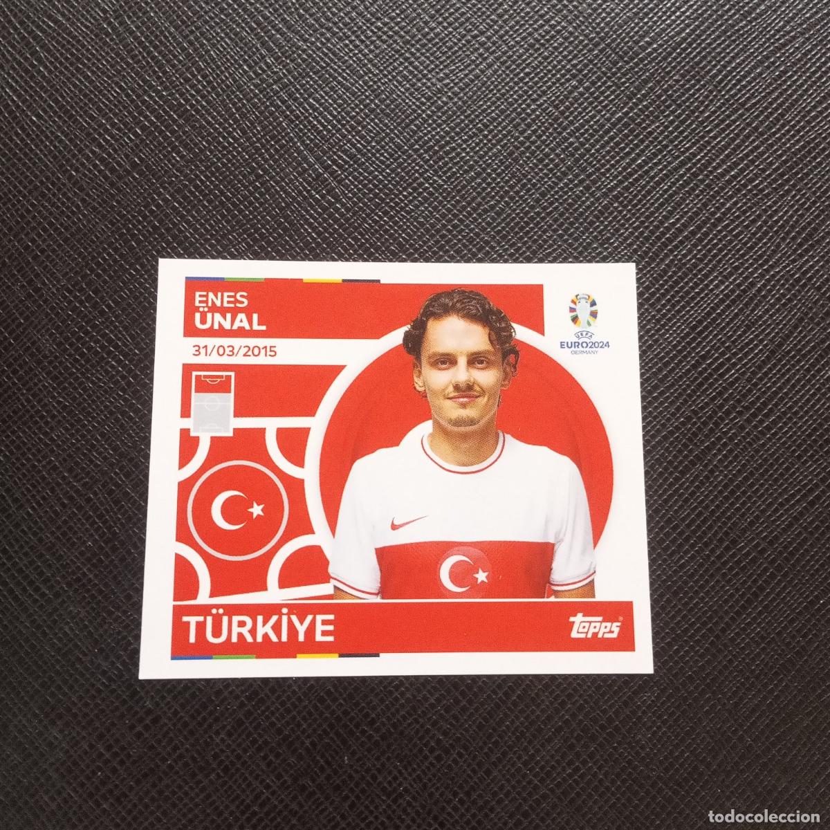 Cromos de Futebol: 20 UNAL TURQUIA TOPPS EUROCOPA ALEMANIA FUTBOL 2024 EURO CROMO 24 SIN PEGAR (MD1-10/11) PG55