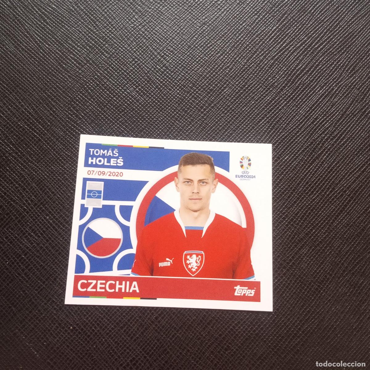 Cromos de Futebol: 10 HOLES R CHECA TOPPS EUROCOPA ALEMANIA FUTBOL 2024 EURO CROMO 24 SIN PEGAR (MD1-10/11) PG66