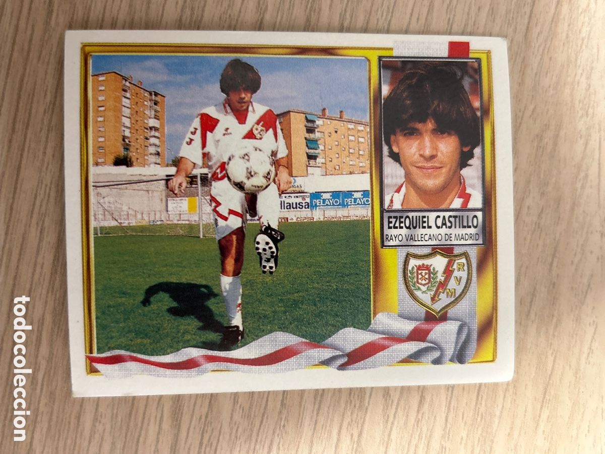 Cromos de F&uacute;tbol: EZEQUIEL CASTILLO RAYO VALLECANO FICHAJE 26 LIGA ESTE 1995 1996 95 96 NUNCA PEGADO SIN PEGAR