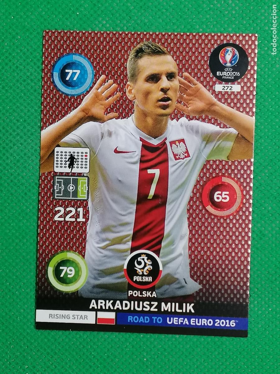 Figurine di Calcio: 272 MILIK POLONIA RISING STAR ⚽ PANINI ROAD EURO EURO 2016 FRANCIA ADRENALYN XL 2016 16 ⚽
