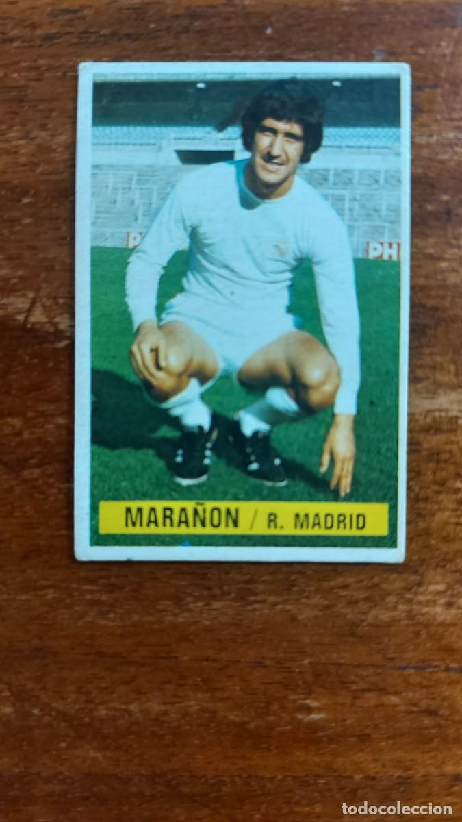 Fu&szlig;ball-Sticker: MARA&Ntilde;ON ( REAL MADRID ) BAJA EDICIONES ESTE 1974/75 74/75 SIN PEGAR NUNCA PEGADO