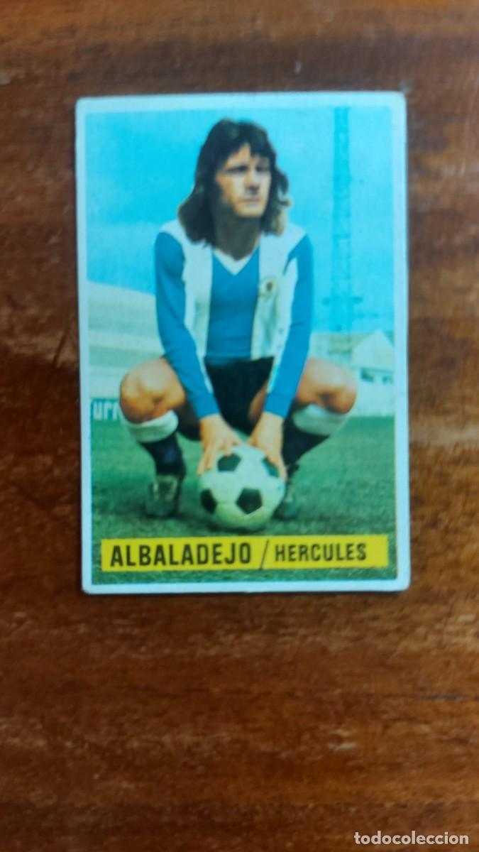 Cromos de f&uacute;tbol: ALBALADEJO / ALBADALEJO ( HERCULES C.F. ) BAJA EDICIONES ESTE 1974/75 74/75 SIN PEGAR NUNCA PEGADO