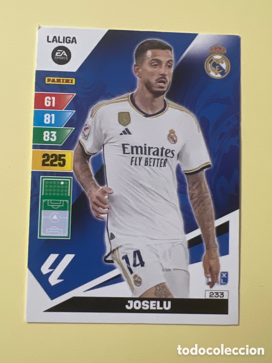 Football Stickers: E1489. Cromo Futbol Liga 2023-24 Adrenalyn XL 233.Joselu.Real Madrid.Panini