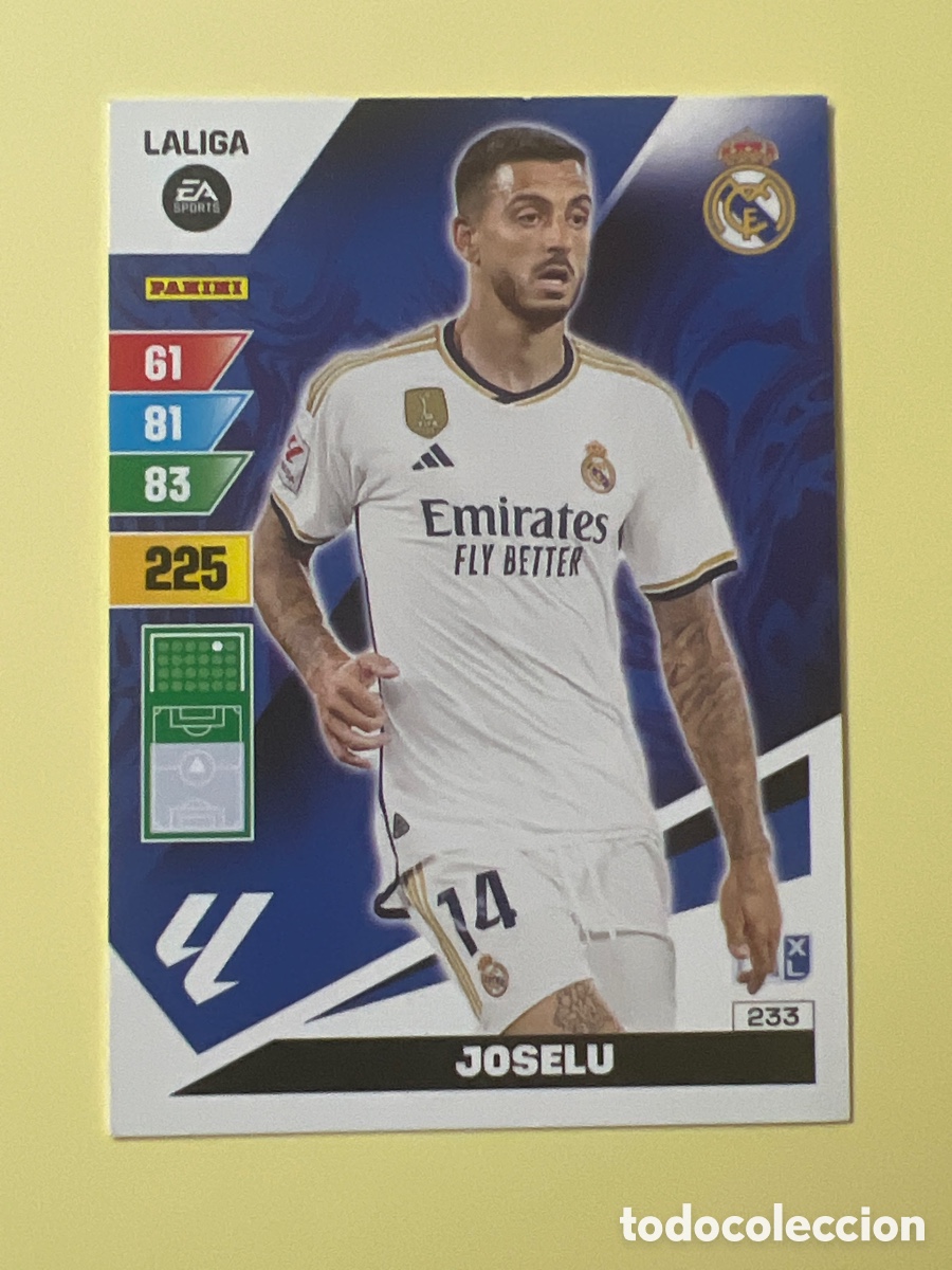 Fu&szlig;ball-Sticker: E1493. Cromo Futbol Liga 2023-24 Adrenalyn XL 233.Joselu.Real Madrid.Panini