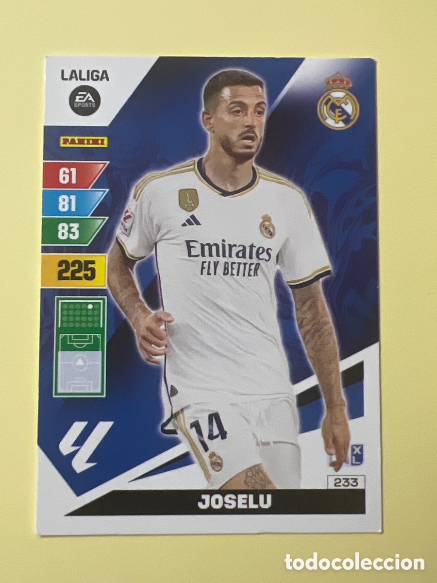 Fu&szlig;ball-Sticker: E1500. Cromo Futbol Liga 2023-24 Adrenalyn XL 233.Joselu.Real Madrid.Panini