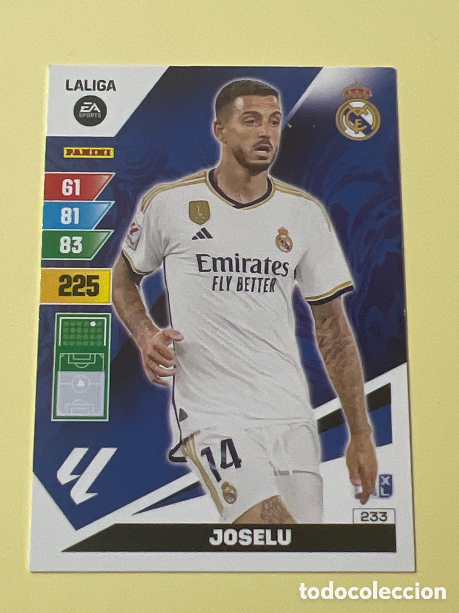 Figurine di Calcio: E1501. Cromo Futbol Liga 2023-24 Adrenalyn XL 233.Joselu.Real Madrid.Panini