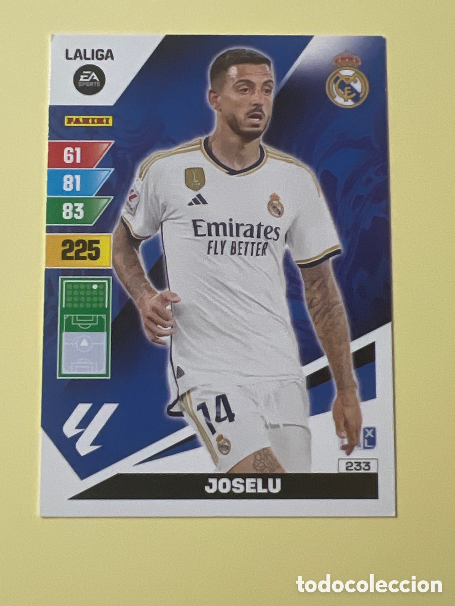 Football Stickers: E1502. Cromo Futbol Liga 2023-24 Adrenalyn XL 233.Joselu.Real Madrid.Panini