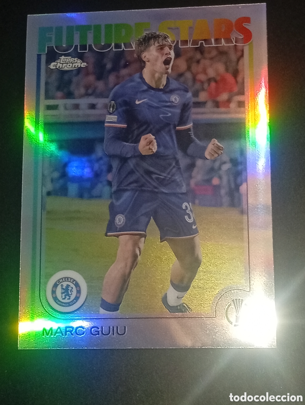 Figurine di Calcio: 115 paralela MARC GUIU CHELSEA BARCELONA TOPPS CHROME 2024 2024 24 25 CROMOS CARDS PANINI
