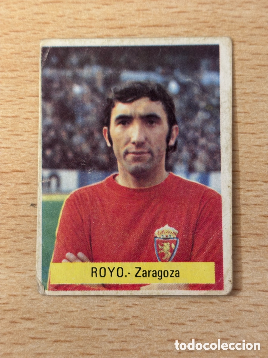Football Stickers: Royo Real Zaragoza Editorial Fini (MU) 1975 sin pegar