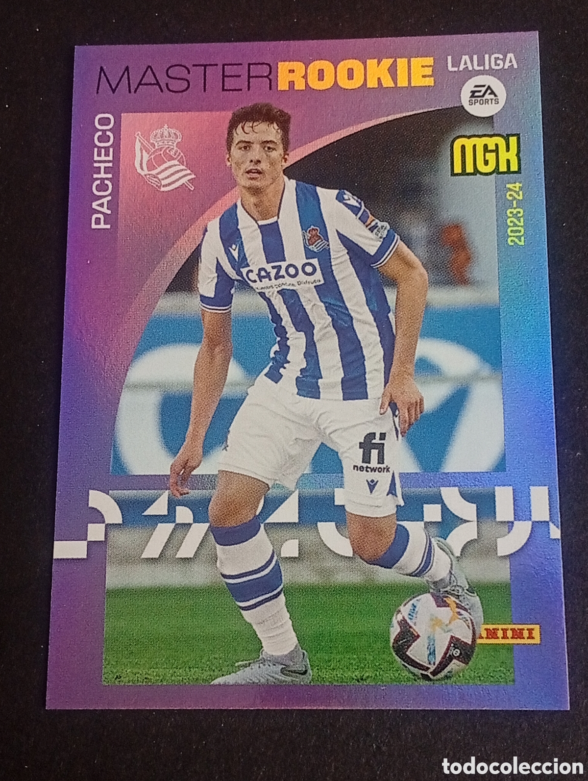 Fu&szlig;ball-Sticker: 428 m&aacute;ster rookie PACHECO REAL SOCIEDAD MEGACRACKS 2023 2024 23 24 CROMOS CARDS ADRENALYN