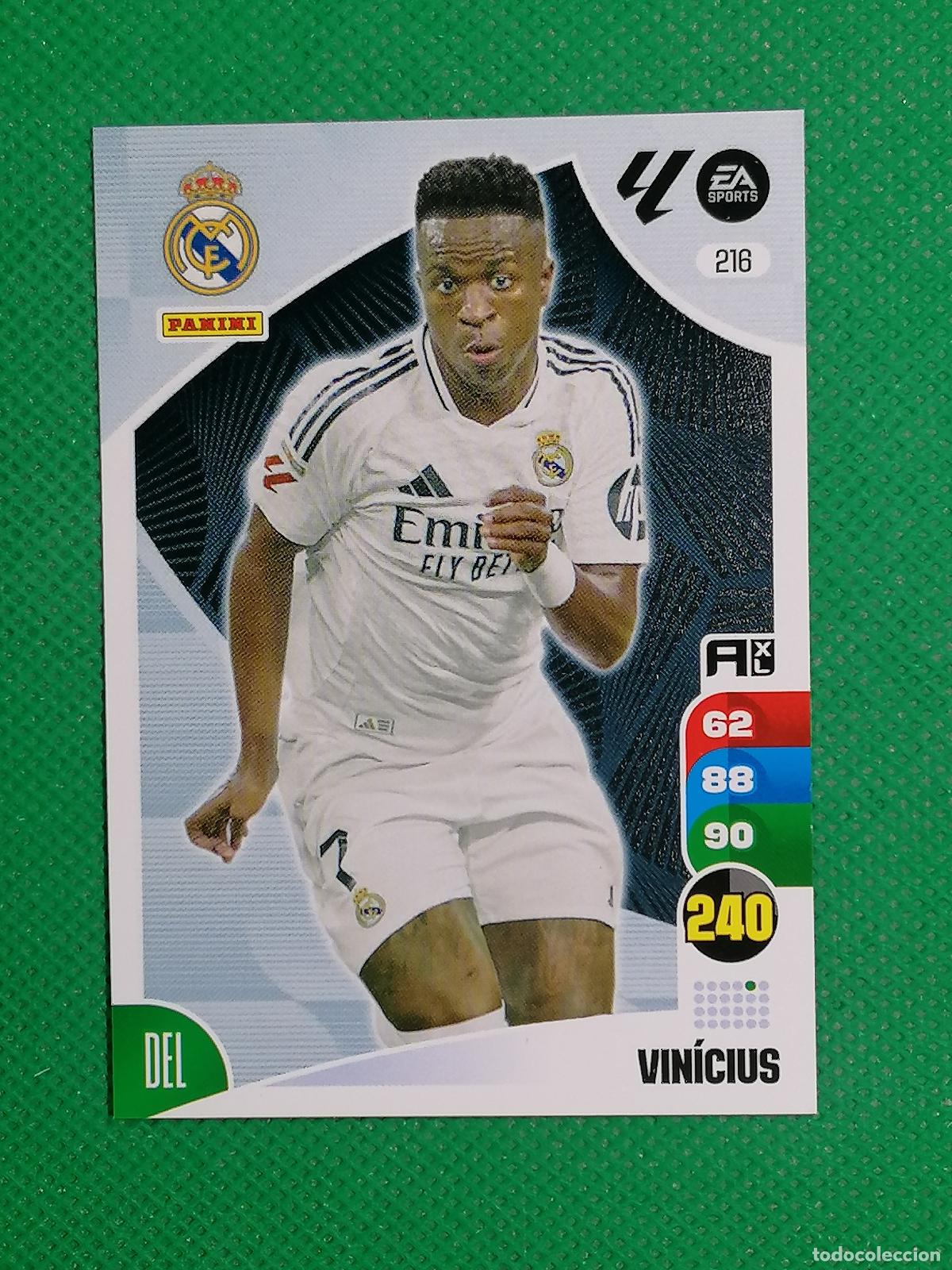 Cromos de f&uacute;tbol: 216 VINICIUS REAL MADRID ⚽ PANINI LIGA ADRENALYN XL 2024 2025 24 25 ⚽