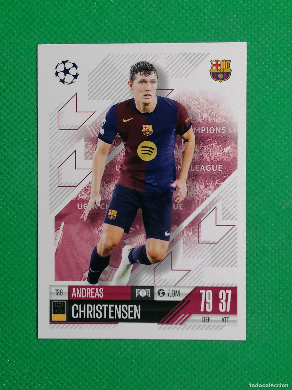 Cromos de f&uacute;tbol: 139 ANDREAS CHRISTENSEN BARCELONA ⚽ TOPPS MATCH ATTAX 2024 2025 24 25 ⚽
