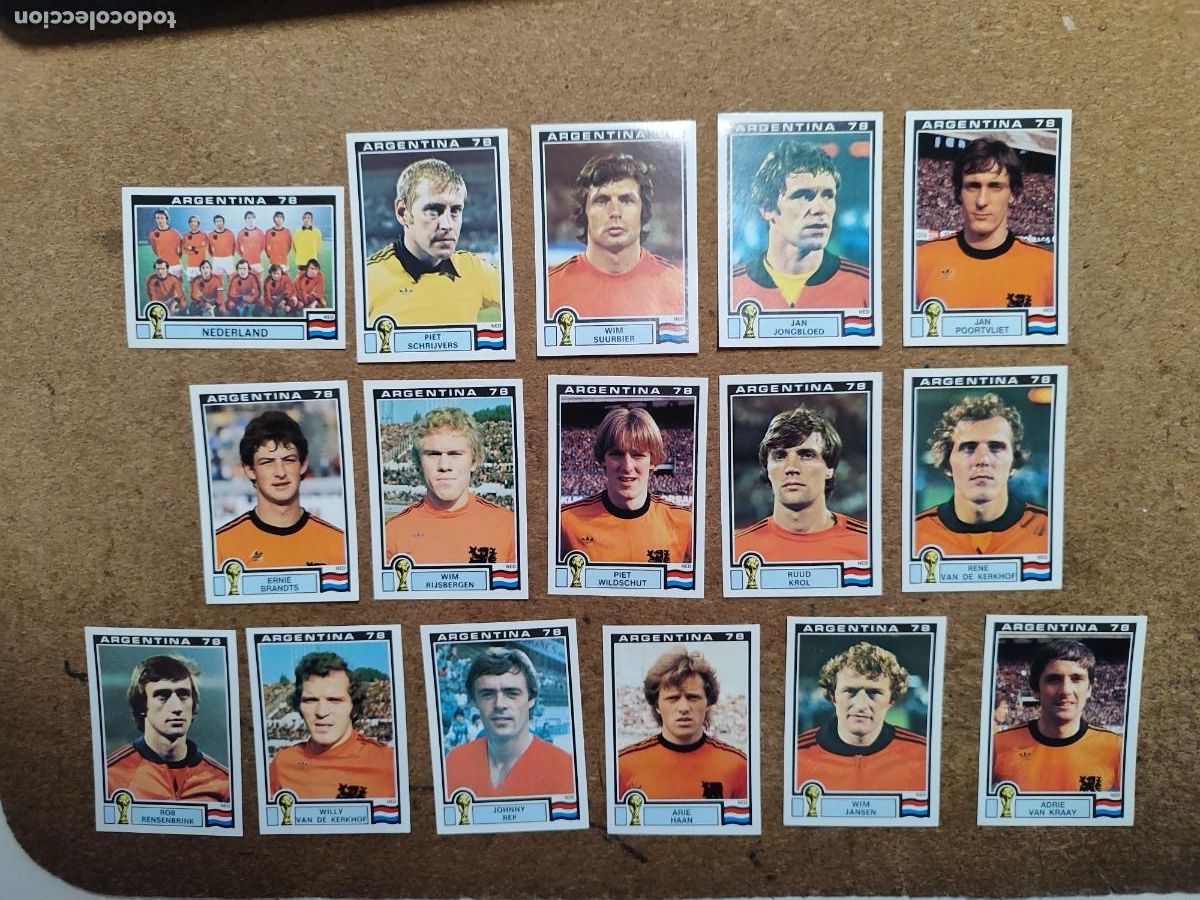 Football Stickers: WORLD CUP STORY 1990 ,HOLANDA MUNDIAL ARGENTINA 1978 LOTE 16 STICKERS # PANINI