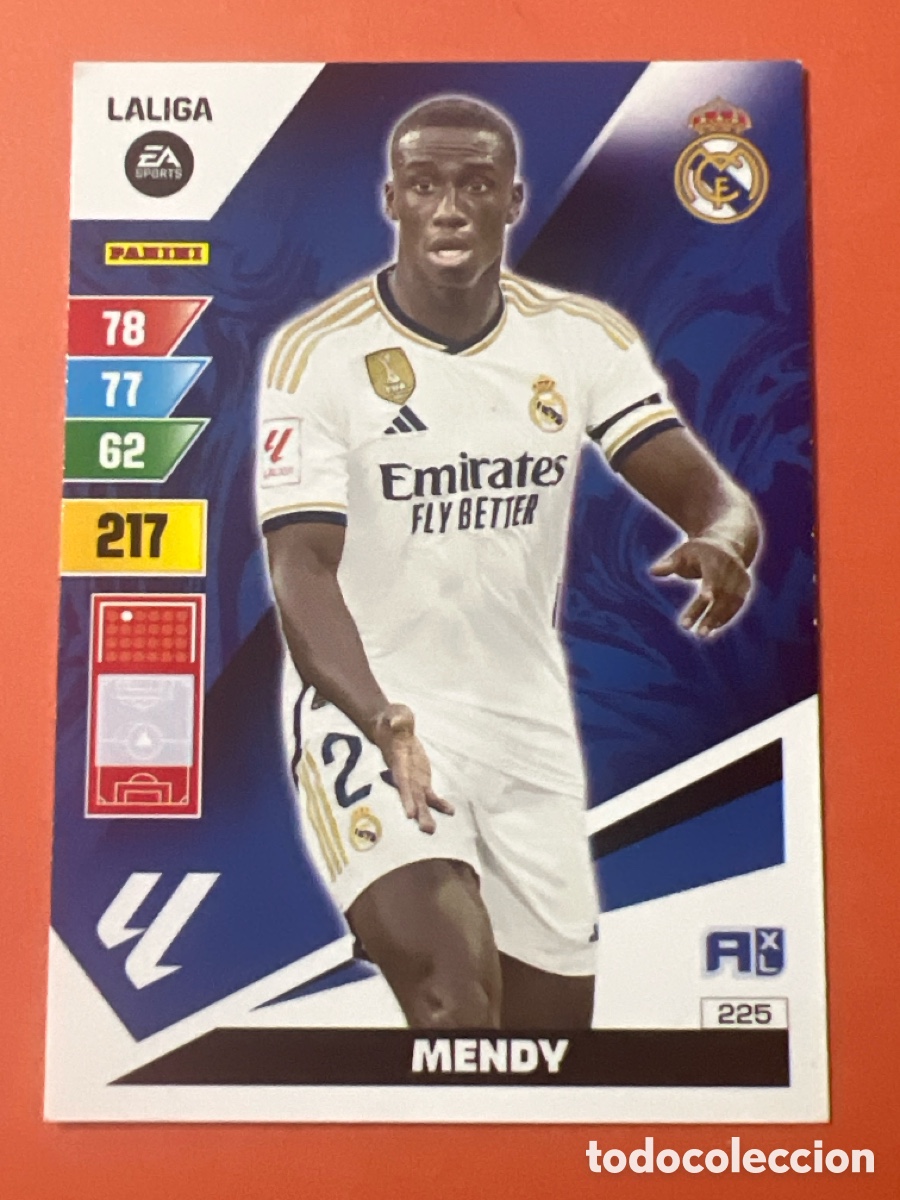 Fu&szlig;ball-Sticker: E7446. 225 Mendy Real Madrid Adrenalyn XL 2023 2024 23 24