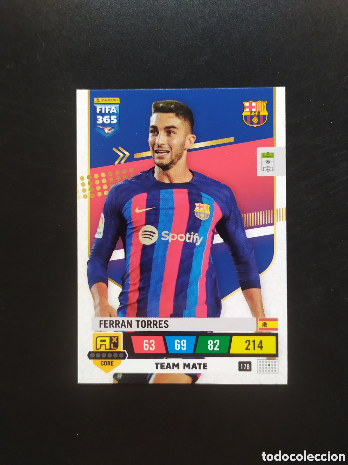 Cromos de f&uacute;tbol: Adrenalyn FiFA 365 2022 2023 22 23 panini Ferran Torres n&deg; 178 Barcelona