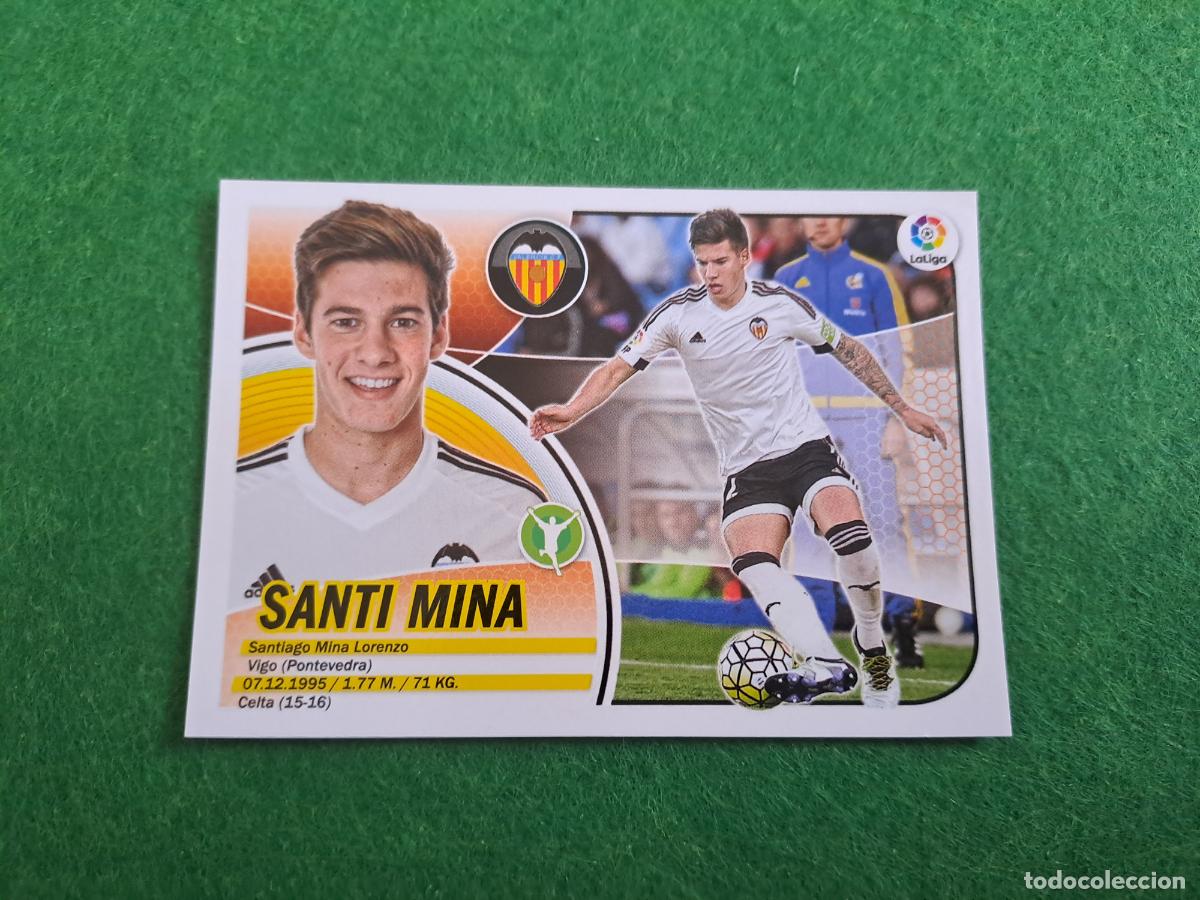 Football Stickers: santi mina valencia liga este 2016 2017 16 17 nuevo sin pegar