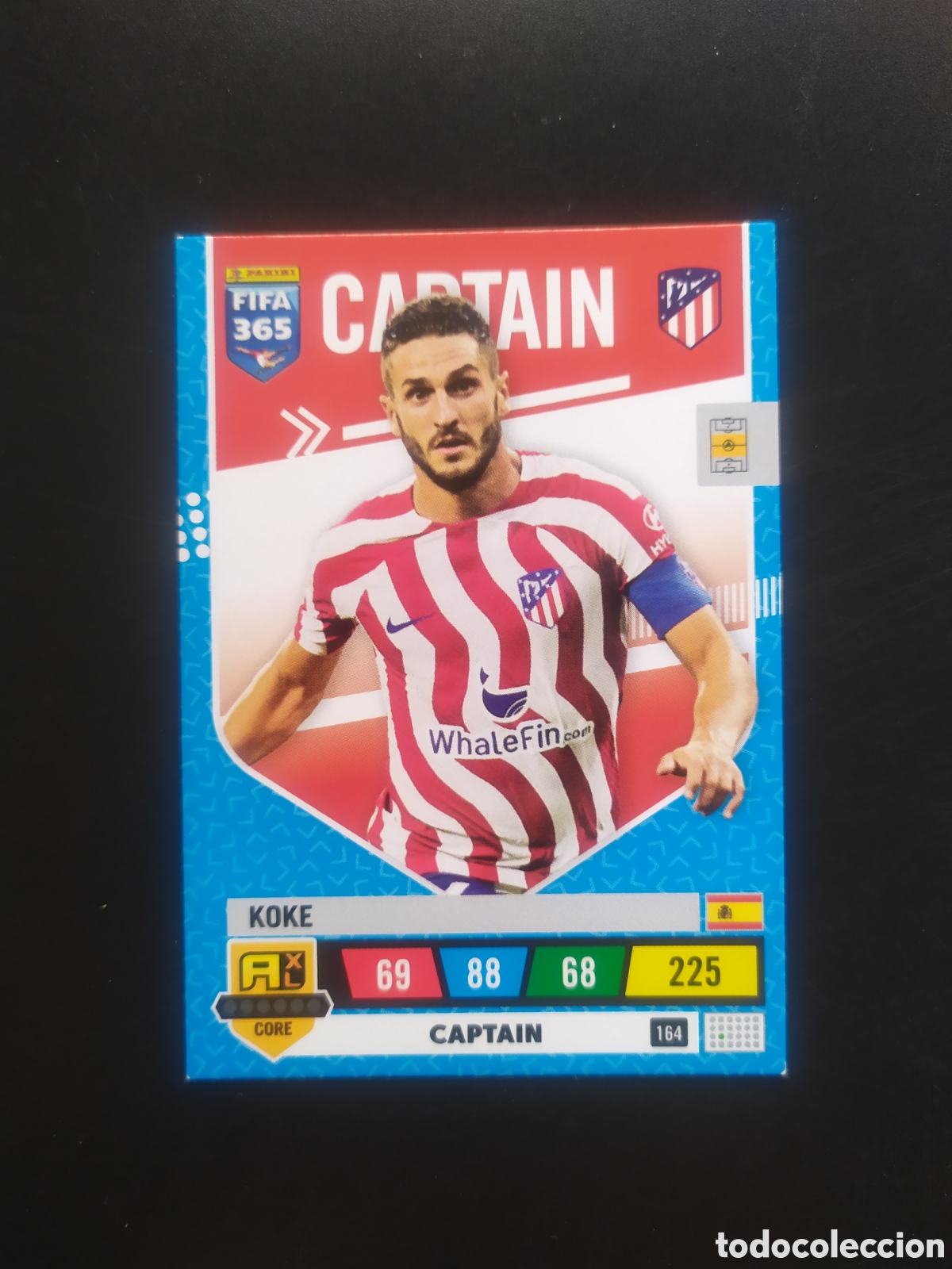 Cromos de f&uacute;tbol: Adrenalyn FiFA 365 2022 2023 22 23 panini Koke captain n&deg; 164 Atl&eacute;tico Madrid