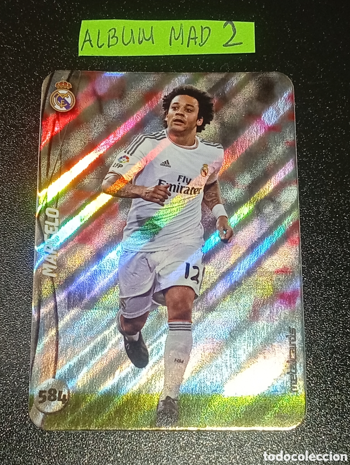 Cromos de Futebol: 584 brillo rayas MARCELO REAL MADRID MUNDICROMO 2014 2015 14 15 CROMOS CARDS PANINI TOPPS