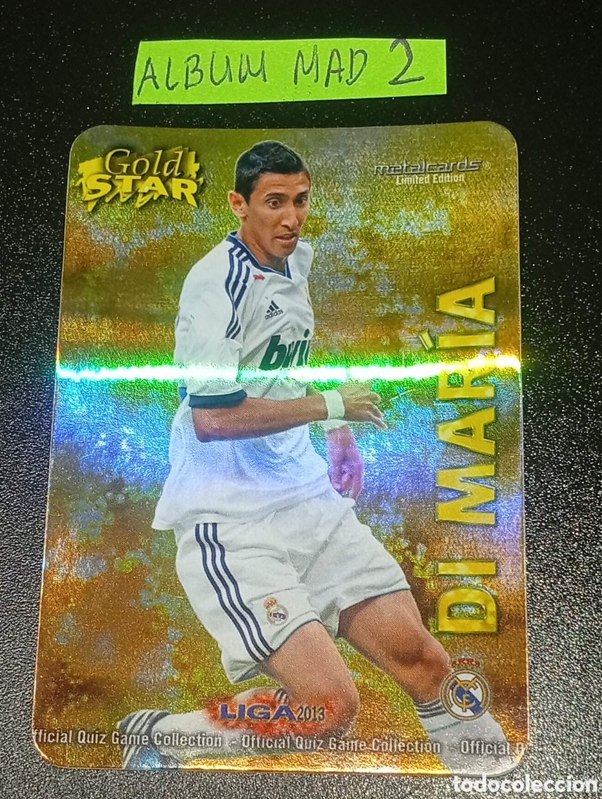Figurine di Calcio: 6/45 brillo rayas DI MARIA REAL MADRID MUNDICROMO 2012 2013 12 13 CROMOS PANINI MEGACRACKS