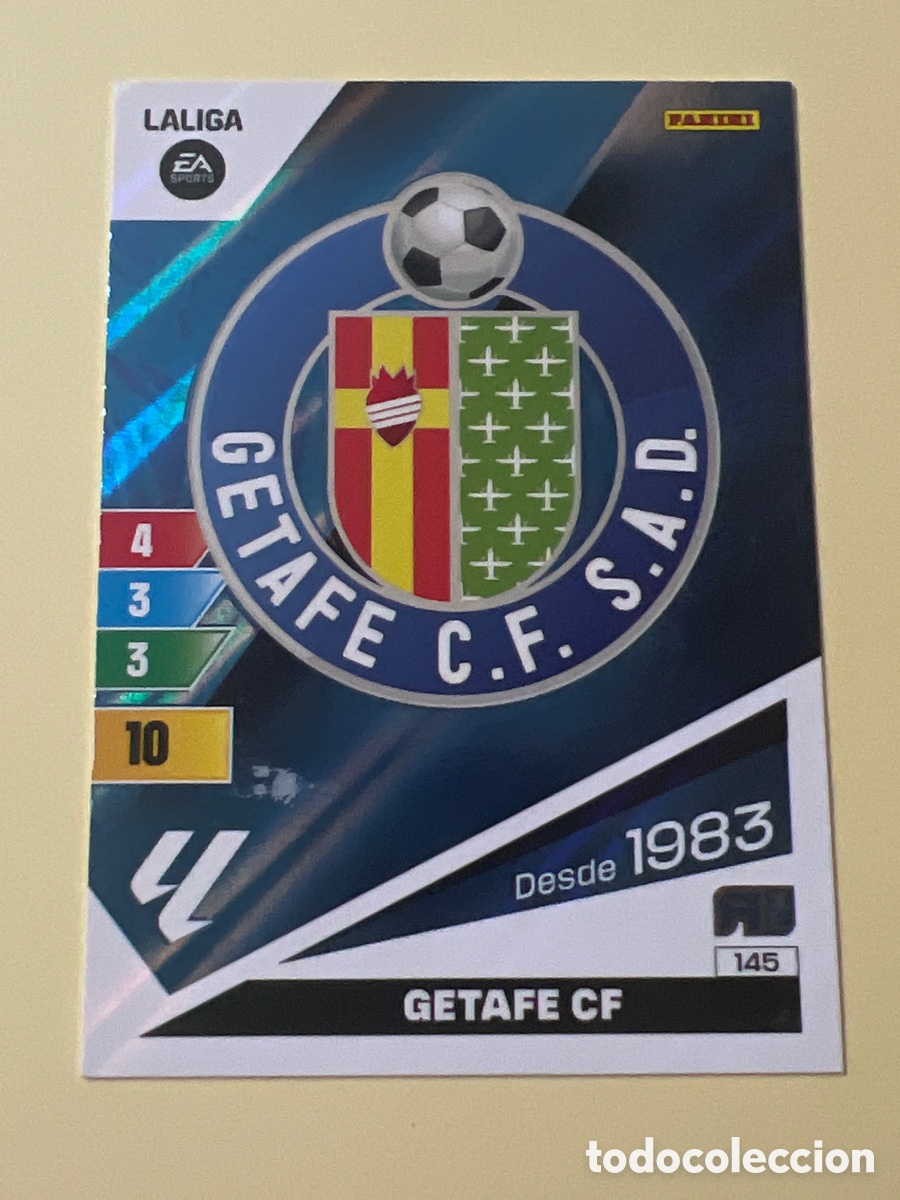 Fu&szlig;ball-Sticker: E1209. 145 getafe getafe adrenalyn 2023 2024 23 24 sin pegar trading card