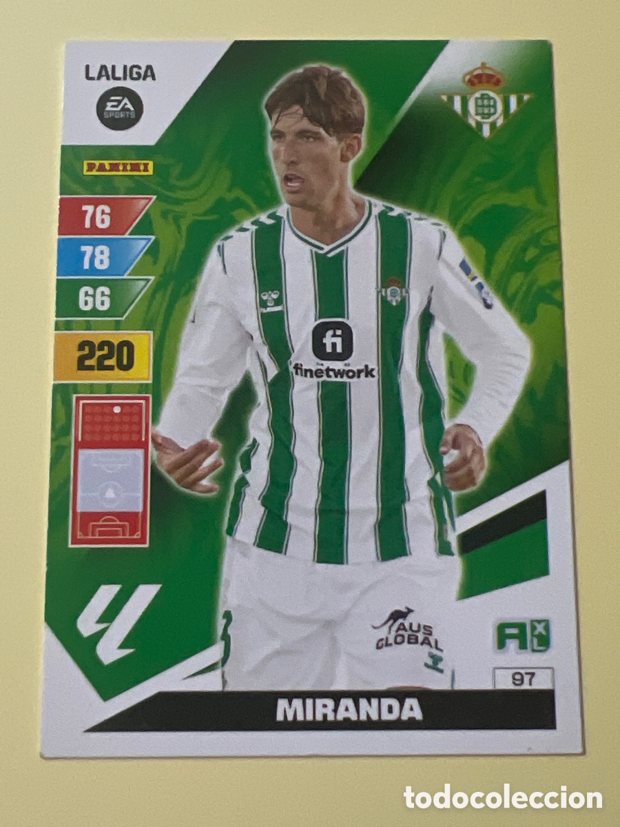 Fu&szlig;ball-Sticker: E1507. 97 Miranda, Real Betis, Panini Adrenalyn XL 2023 2024 23 24