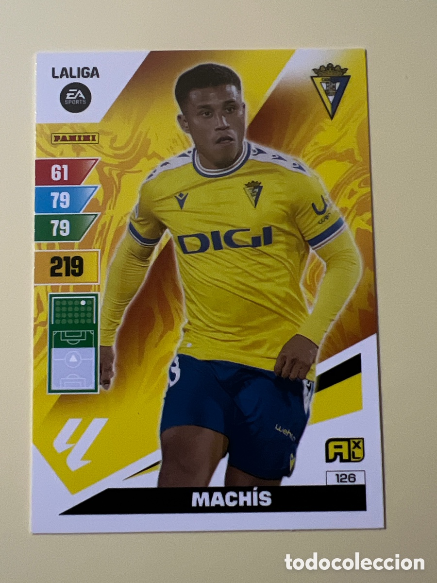 Football Stickers: E1515. Cromo Futbol Liga 2023-24 Adrenalyn XL 126.Machis.Cadiz.Panini