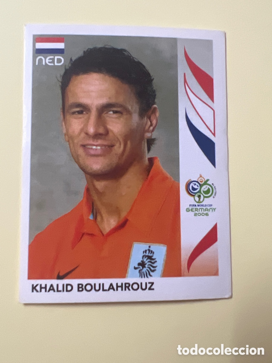 Fu&szlig;ball-Sticker: KHALID BOULAHROUZ NEDERLAND HOLANDA MUNDIAL ALEMANIA GERMANY 2006 PANINI SIN PEGAR NUMERO 229
