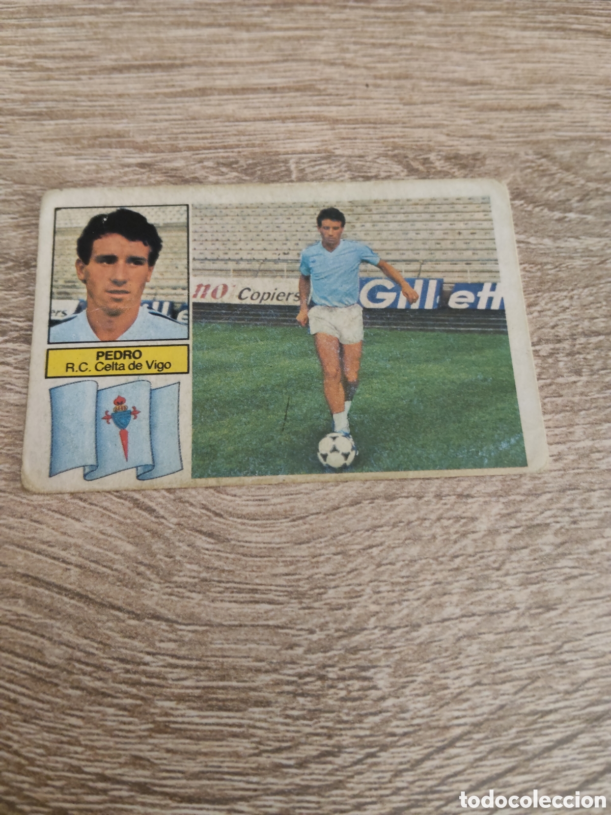 Cromos de F&uacute;tbol: Pedro Celta de Vigo fichaje 9 versi&oacute;n liga 1982 1983 82 83 ediciones este