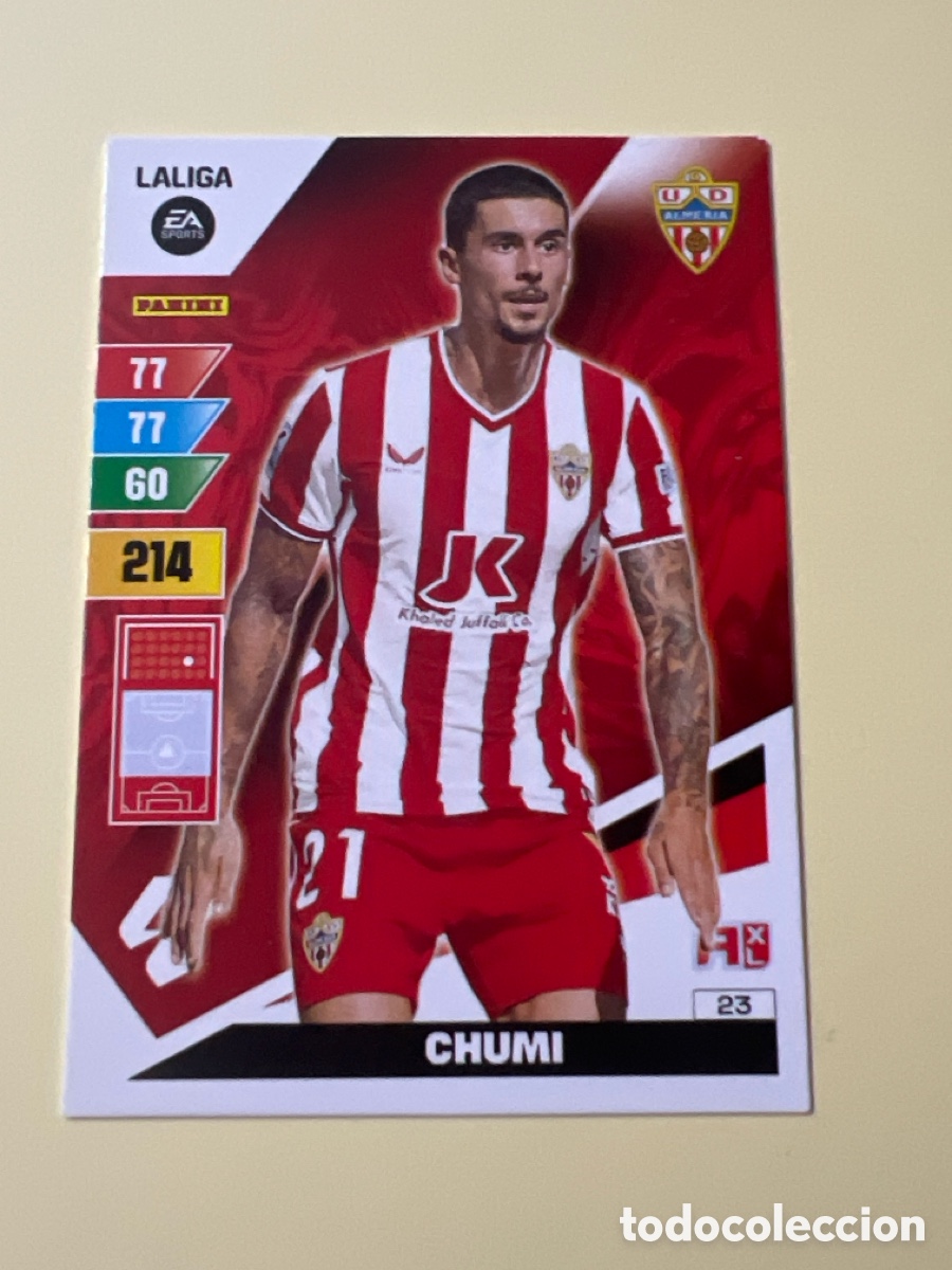 Figurine di Calcio: C9878. ADRENALYN 2023-2024 23 24 B&Aacute;SICA CHUMI ALMERIA 23