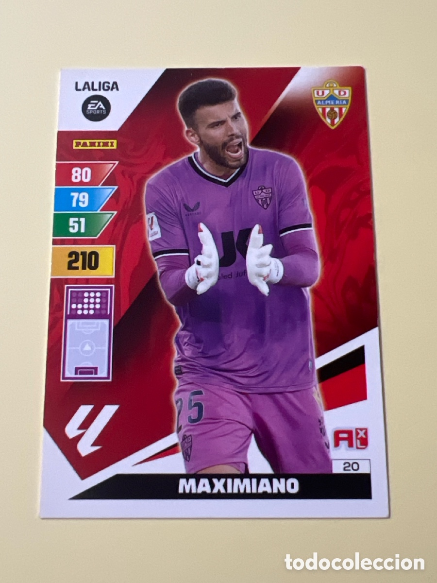 Fu&szlig;ball-Sticker: C9938. PANINI ADRENALYN - LIGA 2023-24 (23 - 24) - N&ordm; 20 - MAXIMIANO - ALMERIA