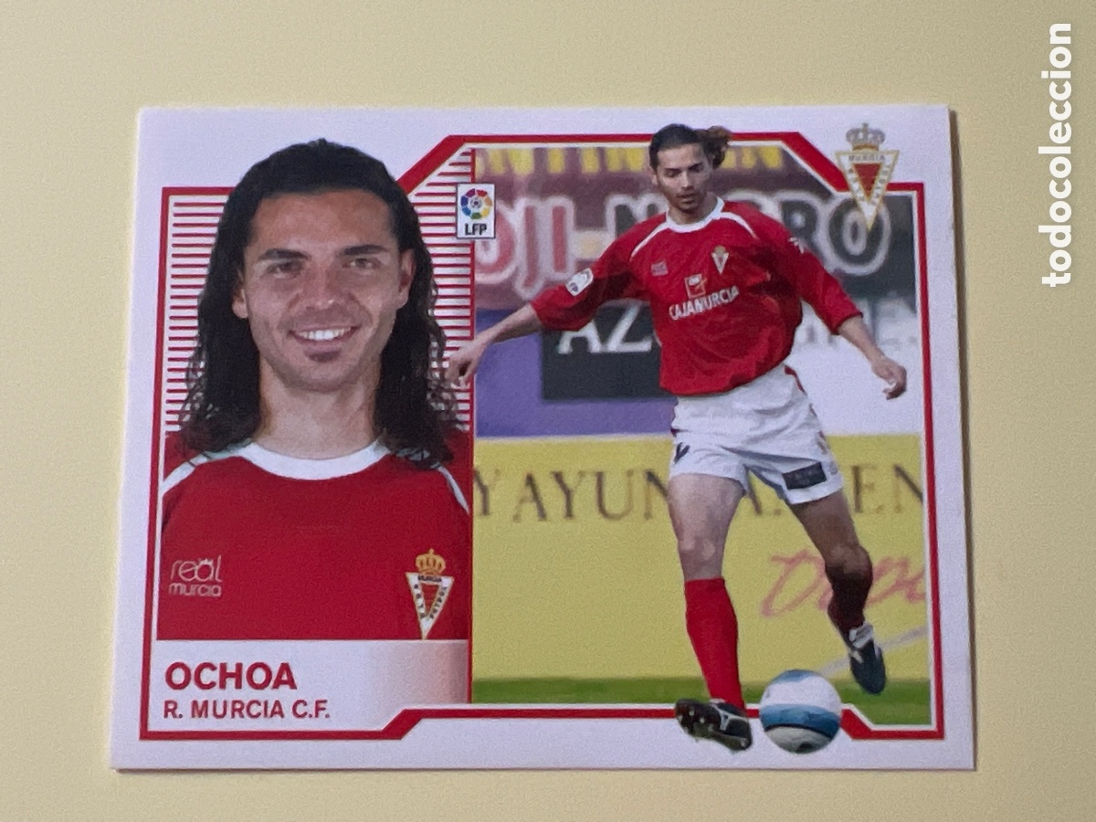 Fu&szlig;ball-Sticker: C3886. OCHOA MURCIA EDICIONES ESTE LIGA 07-08 PANINI 2007 2008 SIN PEGAR