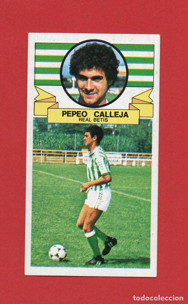 Cromos de F&uacute;tbol: ESTE 85 86 PEPEO CALLEJA DEL REAL BETIS CF NUEVO SIN PEGAR ESTE 1985 1986